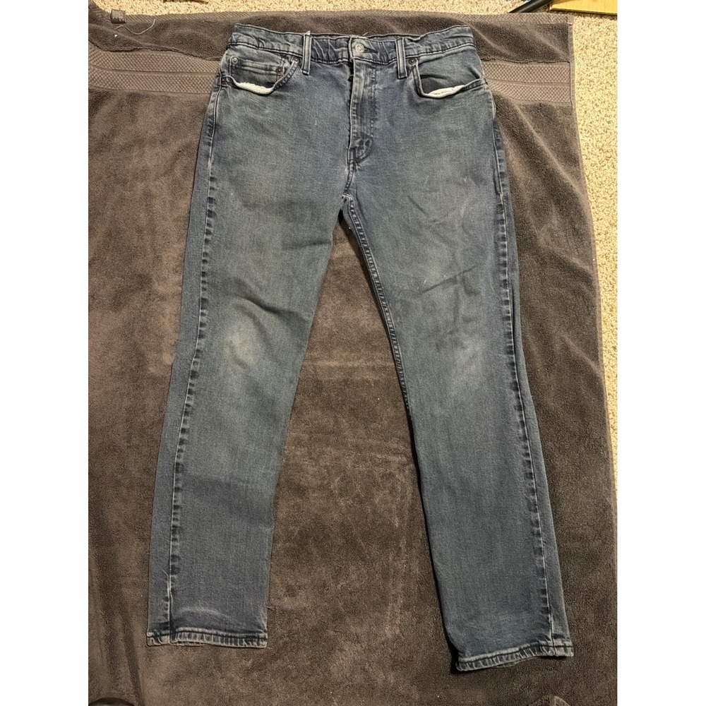 Levis 511 Slim Fit Jeans Mens 33x30 Dark Wash Blue Denim Pants 04511-5435